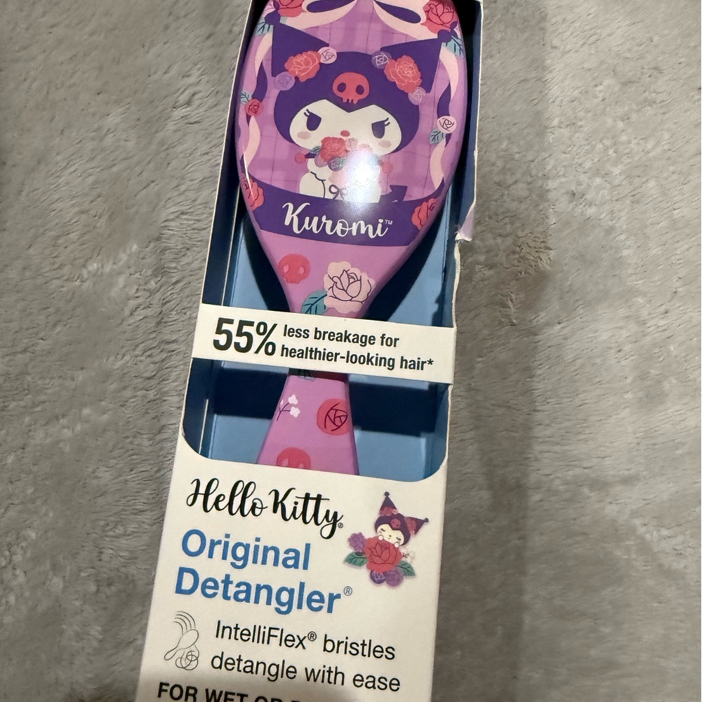 Hello Kitty Pink and Purple Wet Hair Brush